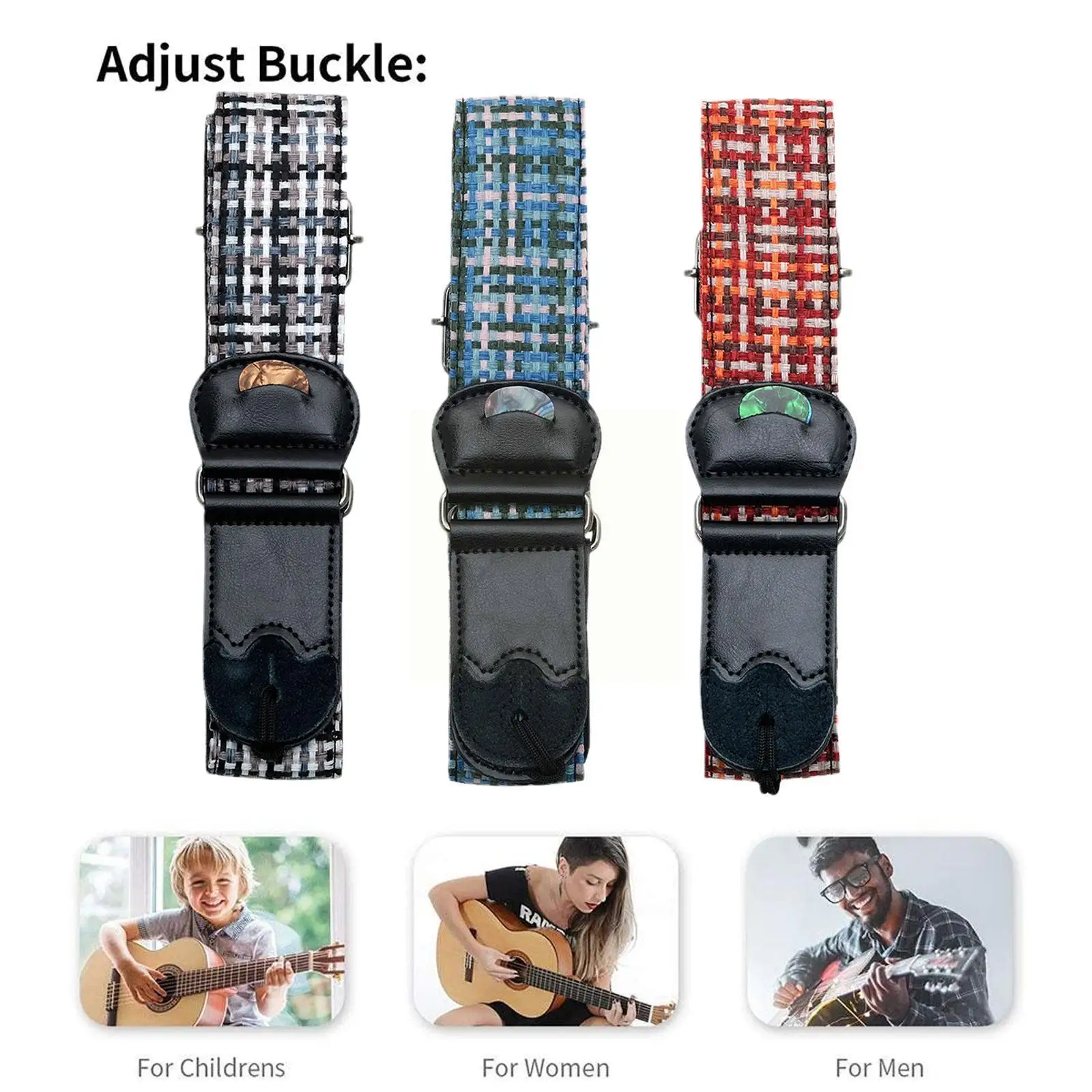 

Материал ремешка из полиэстера с цветным принтом для электрогитары, медиаторы из льна и хлопковые медиаторы для гитары R4q8