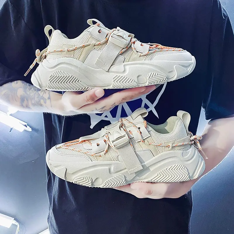 

Летние массивные кроссовки для мужчин, спортивная обувь для мужчин, спортивная обувь на платформе, Мужская обувь для бега, удобная дышащая С...