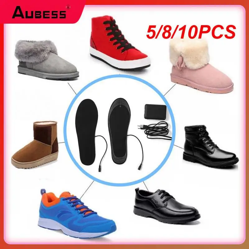 

5/8/10PCS Sneakers Insole Hot Pack Height Increase Template Orthopedic Insoles For Men Heating Insoles Shoe Insoles