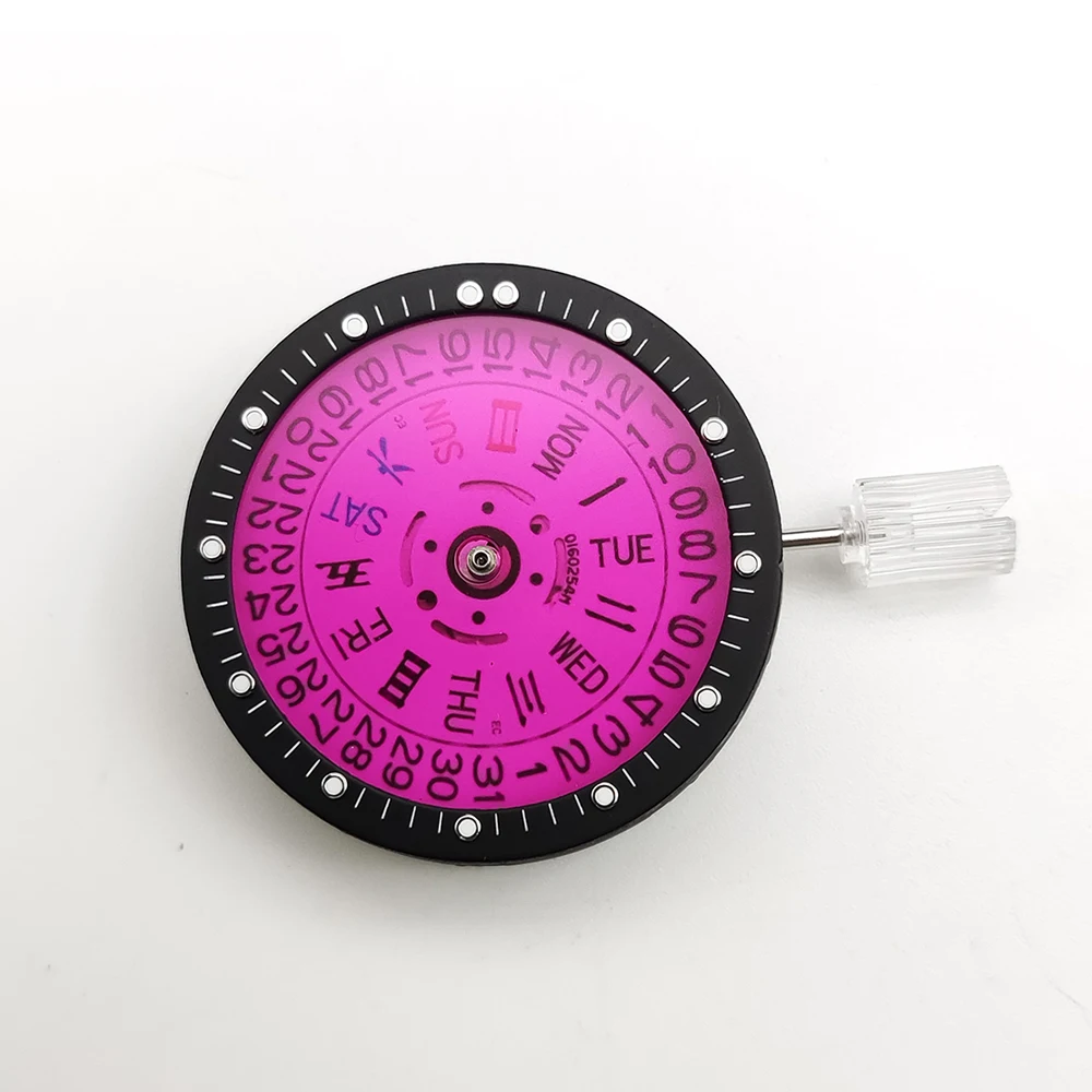 Watch Accessories 28.5MM Transparent Watch Dial With Colored Lettering Fit For NH35/36/38/70/4R Movement