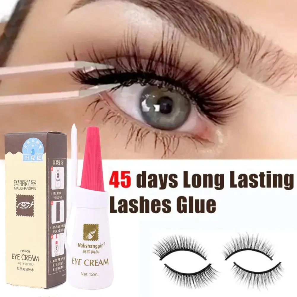 

Eyelashes Extension Glue 12ML Waterproof Lashes Grafting Glue 2/3 Seconds Fast Drying Long Lasting Clear Eyelash Glue Makeup