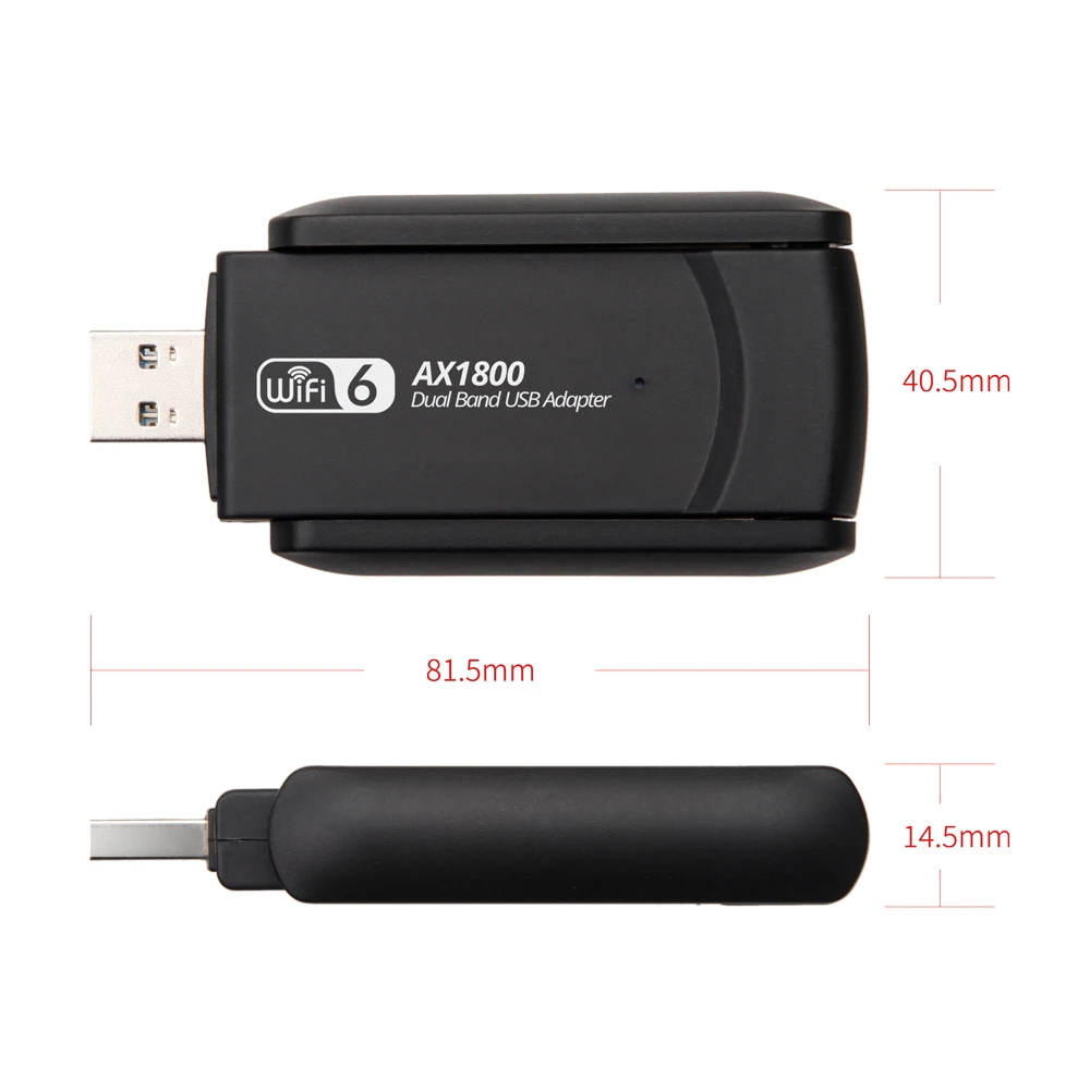 AX1800 Wi-Fi 6 USB адаптер двухдиапазонный 2 4G/5 ГГц Беспроводной донгл сетевая карта 3 0