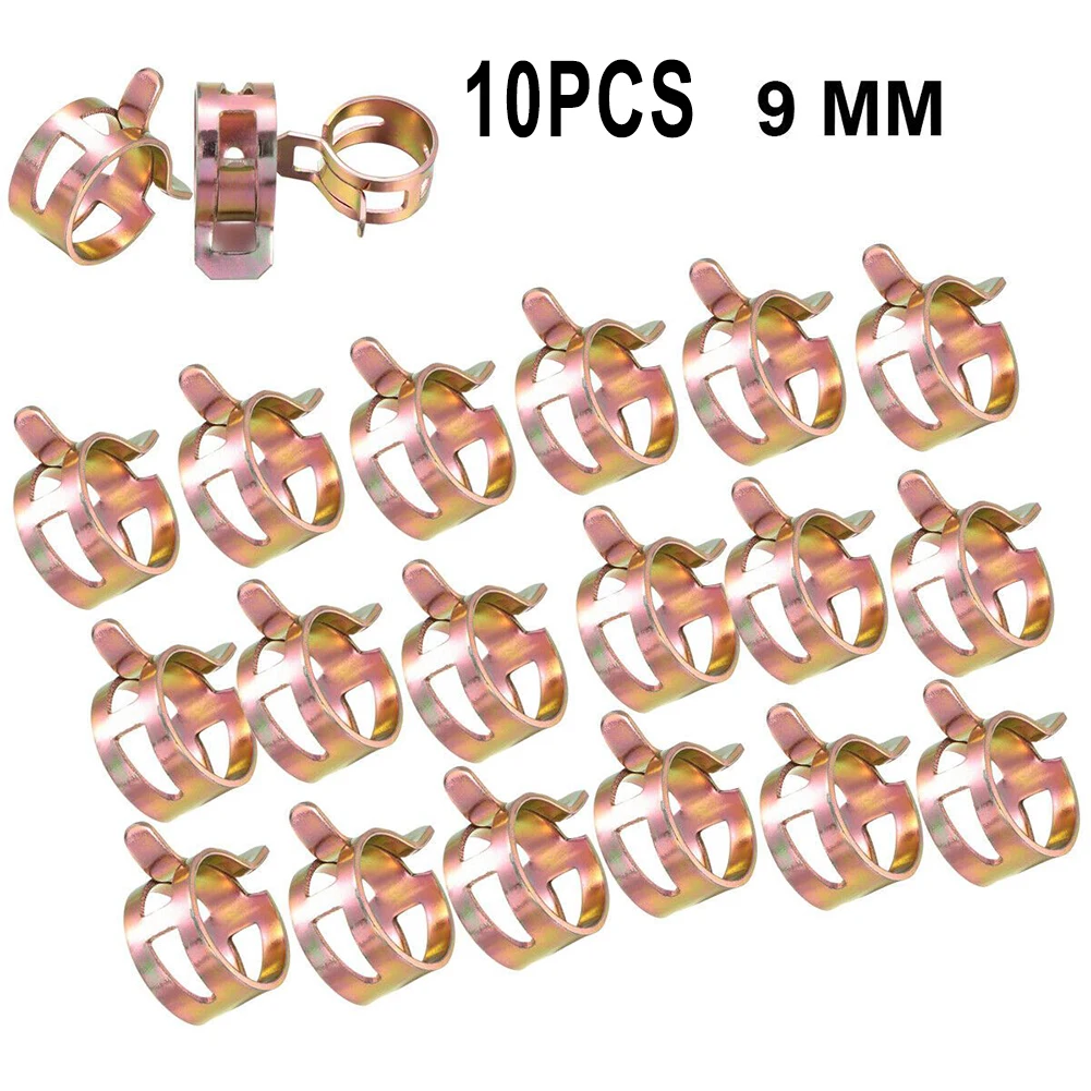 

10pcs Spring Clip 5-16mm Fuel Water Line Hose Pipe Air Tube Clamps Fastener Accessories Fuel Hose Clip Hardware