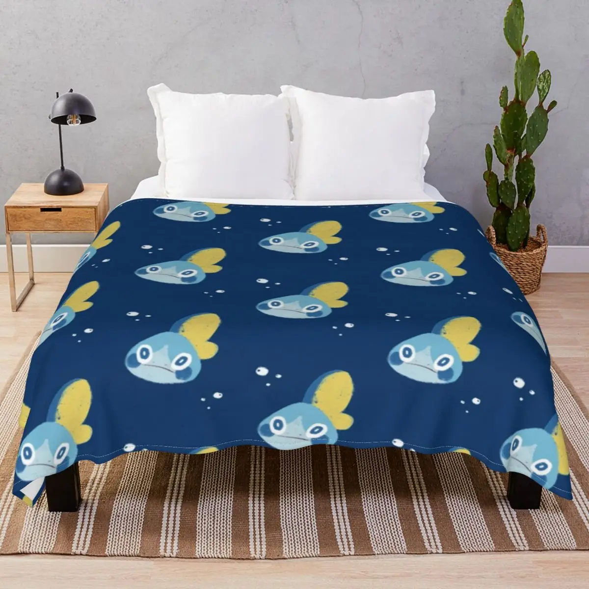 Sobble Blankets Fleece Decoration Portable Unisex Throw Blanket for Bed Home Couch Camp Cinema