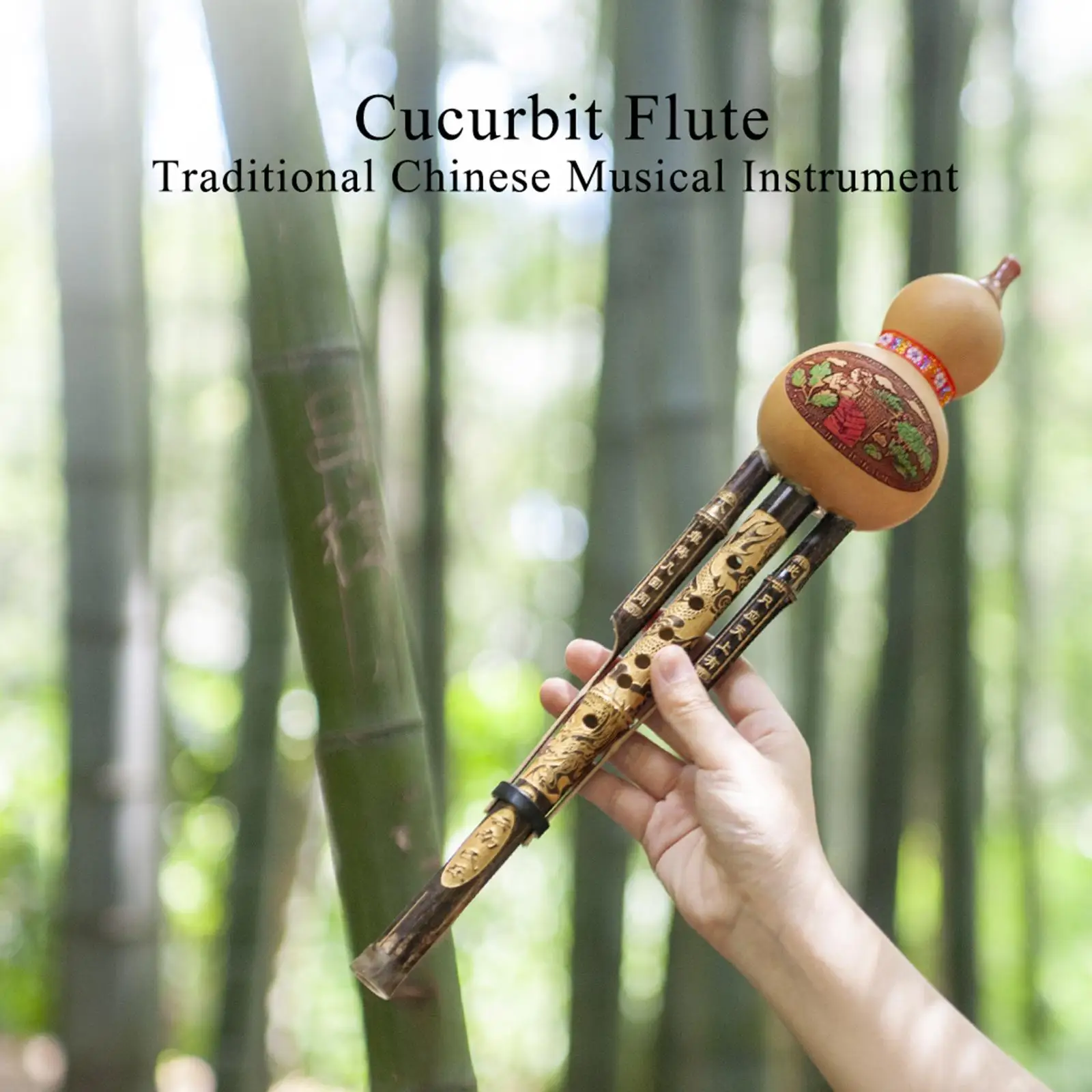 

Professional Hulusi Chinese Musical Instrument Woodwind Bamboo for