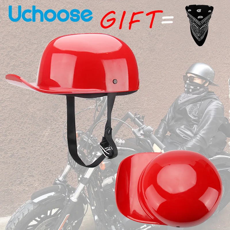 

Open Face Retro Half Helmet Motorcycle Helmet Men Motorbike Moto Riding Vintage Helmet Crash Scooter Chopper Biker Women