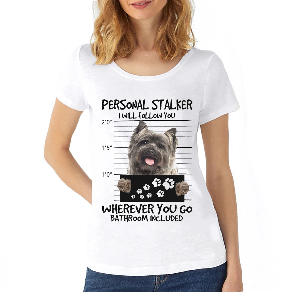 Shelln Terrier/Shih Tzu Funny Mugshot T-Shirt simpatico amante dei cani regalo T-Shirt essenziale donna moda femminile Kawaii Harajuku T shirt