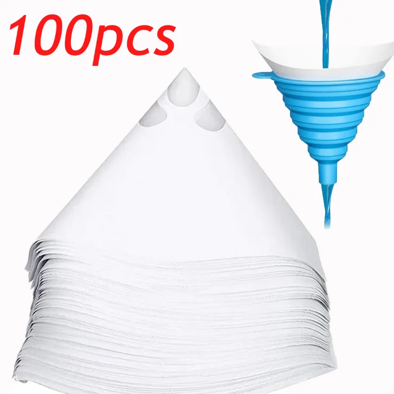 

Car Paint Spray Mesh Paper Filter Purifying Straining Funnel Disposable Paint Filter Paper Purifying Straining Cup Funnel