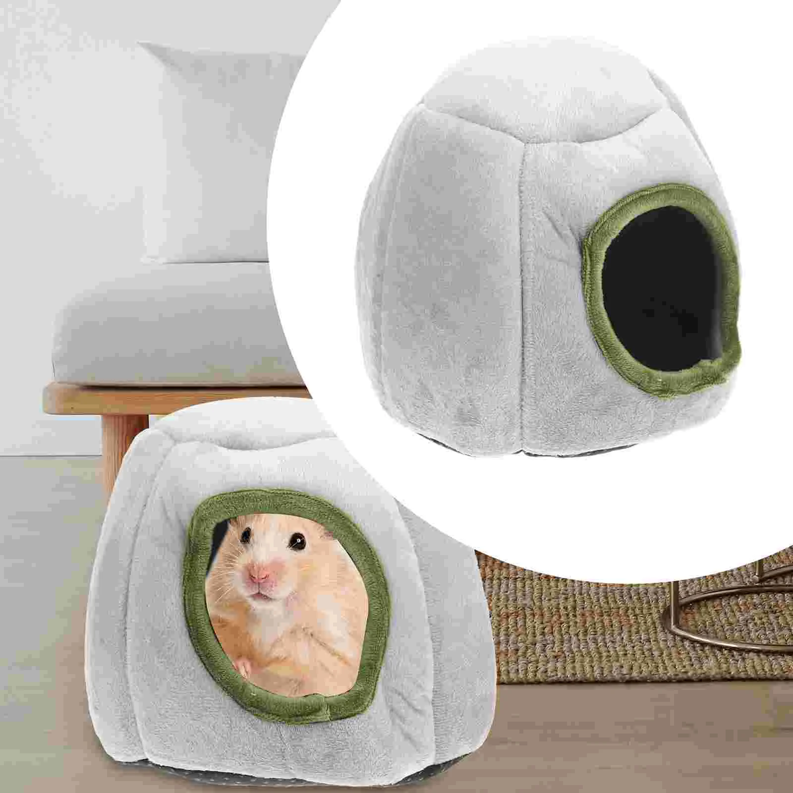 

Stuffed Hamster Bunny Bed Bedding Hamster Guinea Hide Winter Winter Accessories Ferret Bed Keep Warm Hamster Nest