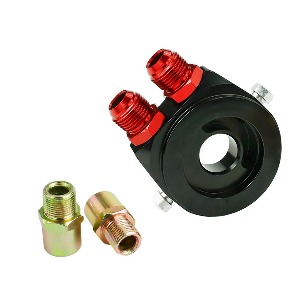 

Universal Auto AN8 Aluminum Oil Filter Sandwich Cooler Plate Adapter Pressure