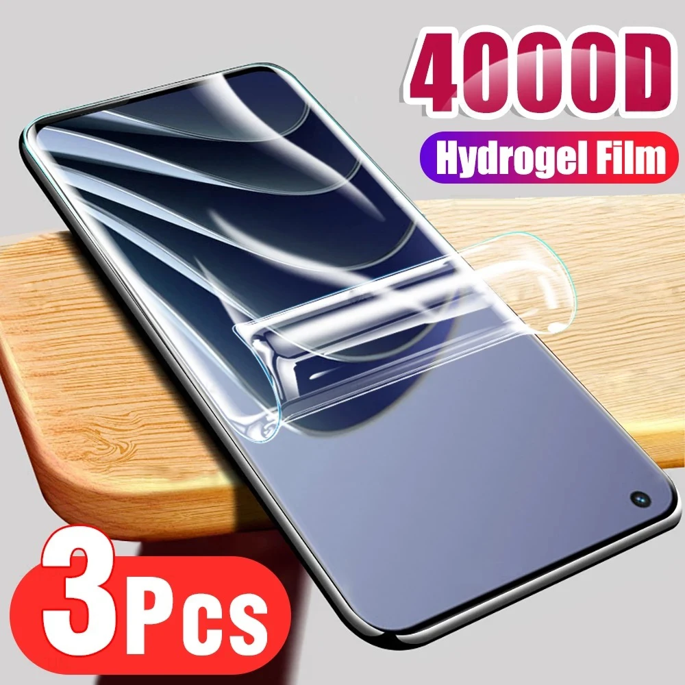 

3PCS HD Full Cover Hydrogel Film For Oneplus Ace 2 2v Ace Racing Edition Screen Protector For Oneplus Ace Pro Protective Film