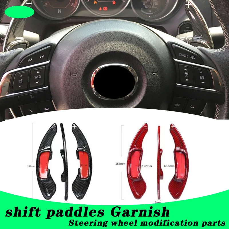 

for 14-18 mazda 6 Atenza shift paddles Garnish carbon fiber Steering wheel modification parts forged