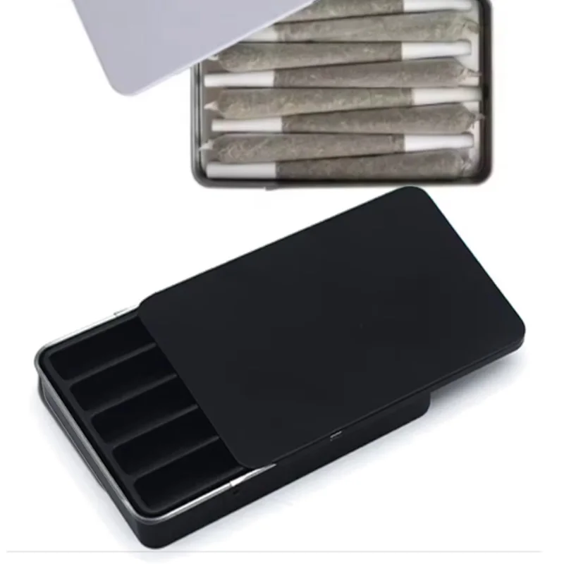Металлические прямоугольные жестяные коробки для сигарет пустые упаковочные