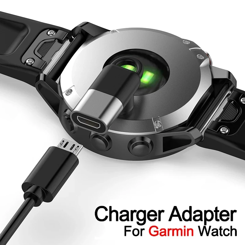 Зарядное устройство Type C/Micro USB/IOS адаптер для Garmin Fenix 7 7S 7X 6 6S 6X 5 5S 5X Forerunner 245/945/55/45 конвертер для зарядки часов