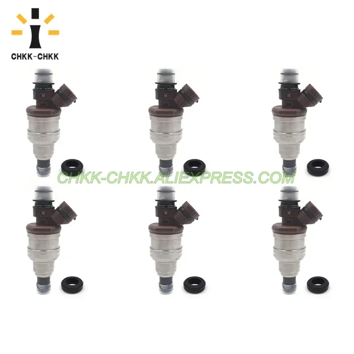 Фото CHKK-CHKK 6 шт. 23250-65020 23209-65020 топливные форсунки для TOYOTA 4RUNNER TRUCK T100 3VZE 1988~1995 гг. №2