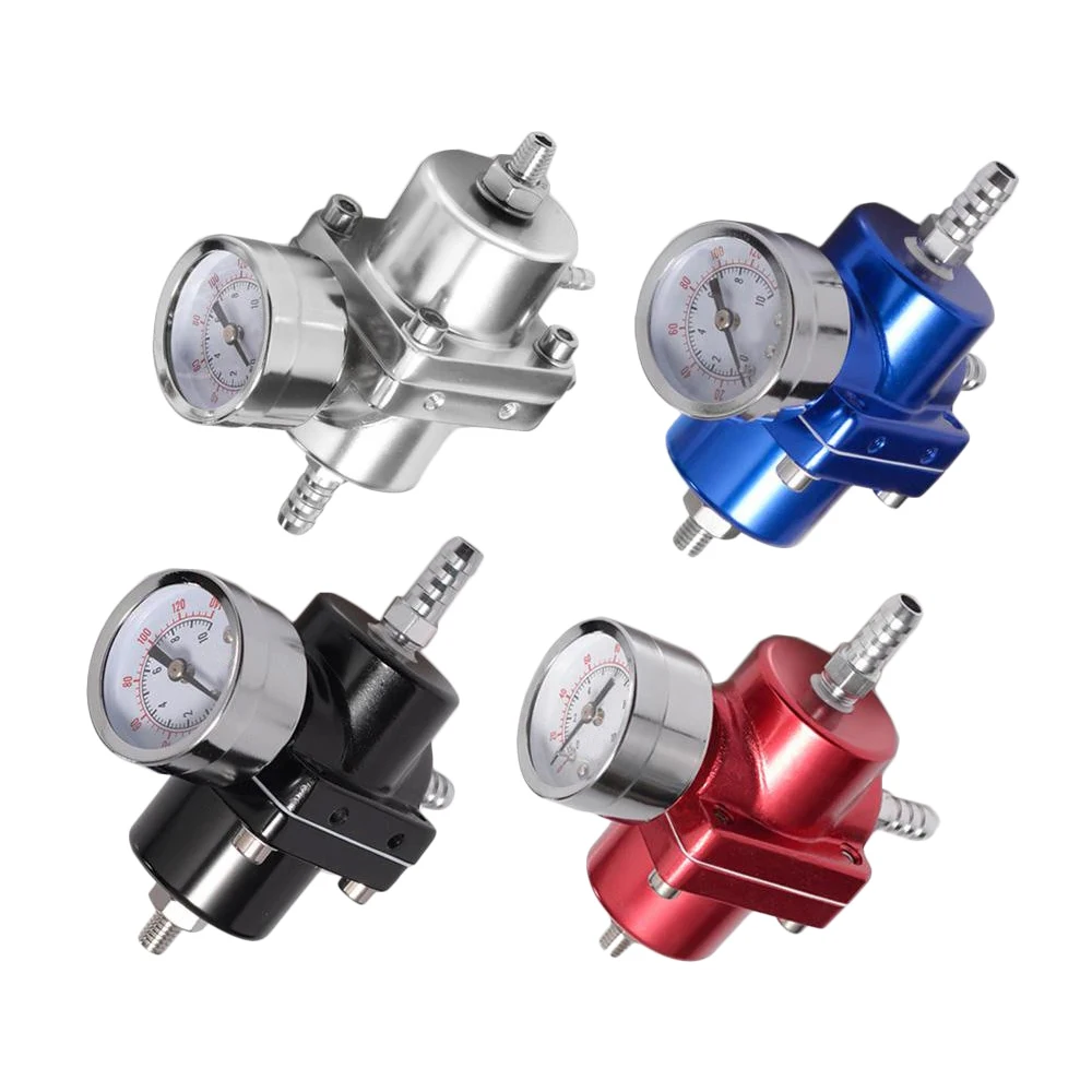 Universal 0-140 PSI Adjustable Fuel Pressure Regulator FPR /Gauge For BMW E46 E39 5 series Facelift 2000-2003 EP-FPR003