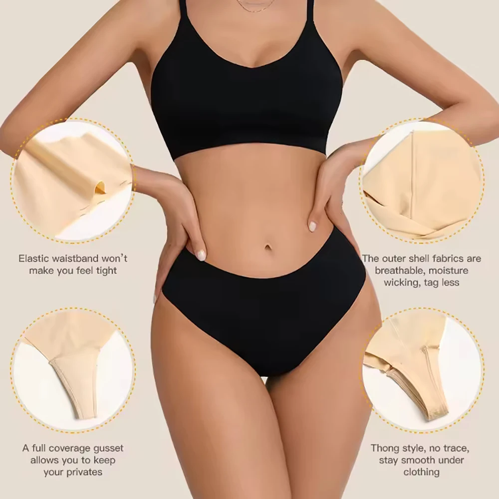 Фото Нижнее белье Camel Concealer Camel Cover Thong Seamless Cam aande Cover G-String Thongs Anti Camels Cover Thongs For Leggings №2
