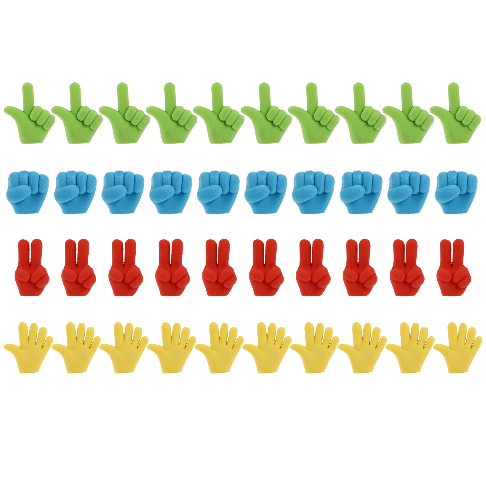 

Ластик в форме пальца, 40 шт., ластик с мультяшным рисунком, подарок для студентов (случайный стиль)