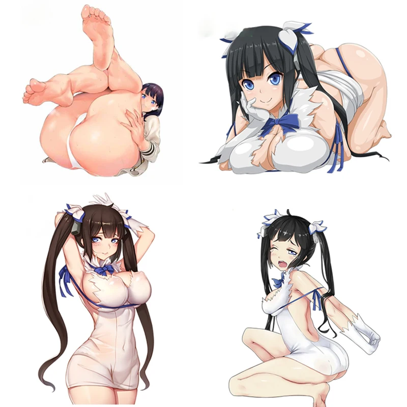 Наклейка DanMachi Hestia, наклейка на стену, наклейка Waifu для мотоцикла, мотоцикла, холодильника, шлема, ноутбука, скейтборда, кружки, наклейка