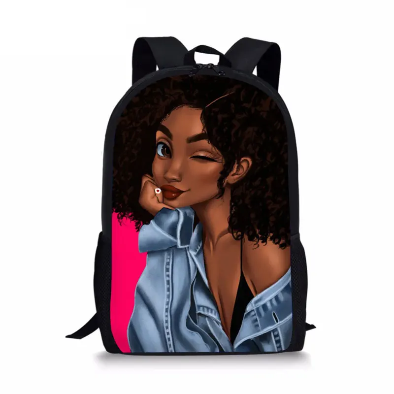 2022 African Girls Backpack 3D Printed School Bags Messenger Bags Pencil Bags for Elementary and Middle School Students