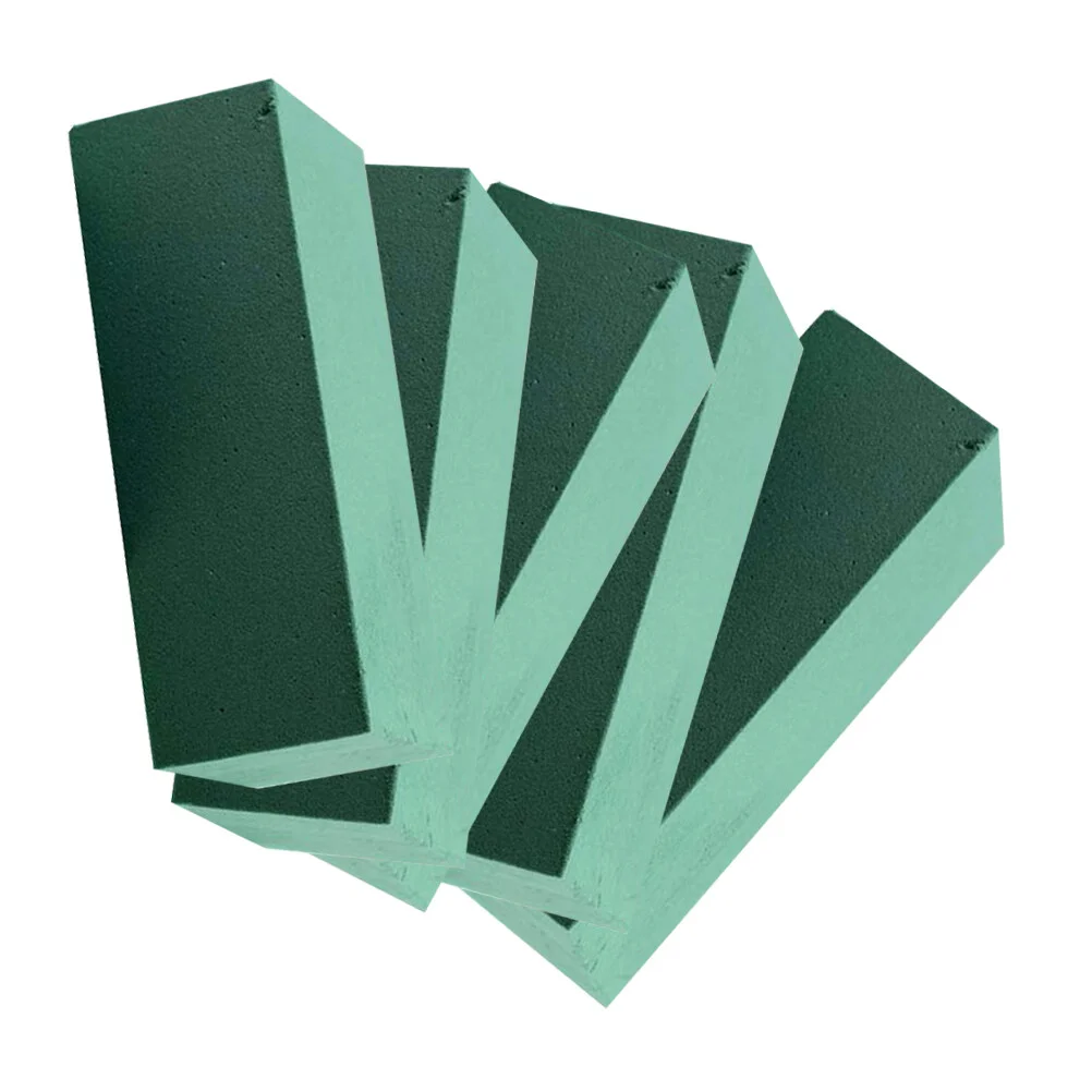 

5Pcs Flower Block Flower Bricks Green Wet Block For Floral Dried Or Wet Arrangements