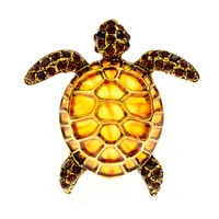 cindy xiang rhinestone enamel sea turtle brooch animal pin 3 colors available fashion jewelry summer style high quality new 2022