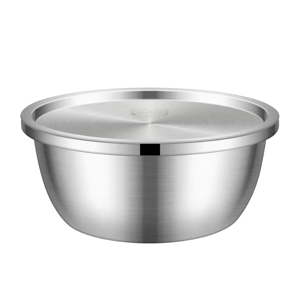 

Stainless Steel Baking Bowl Storage Bowls Lids Restaurant Mixing Bowls Metal Mixing Bowls Egg Salad