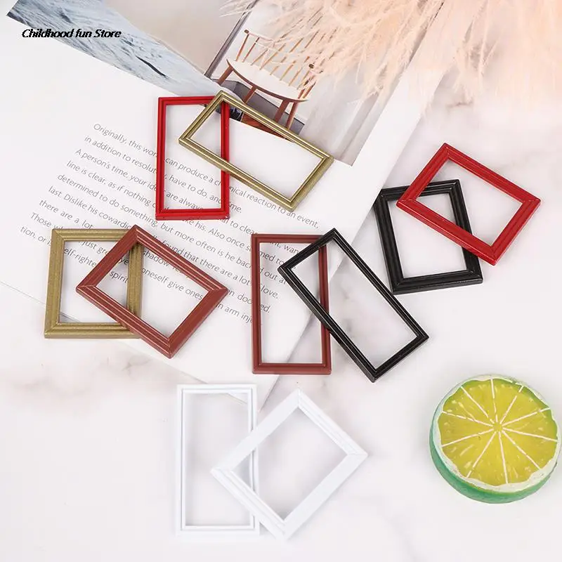 

1/12 Dollhouse Miniature Frame Accessories Furniture Miniature Mirror Wall Room Mirror Doll House Mirror