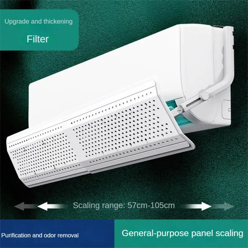 

Air Conditioner Deflector Scalable Hanging-type Air Outlet Baffle Anti-condensate Water Home Office Tools No Punching Universal
