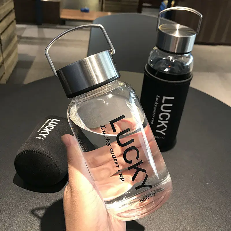 

Large Capacity Glass Water Bottles Portable Leakproof Cup Outdoor Sports Camping Picnic Bicycle Cycling Tour Drink Bottle