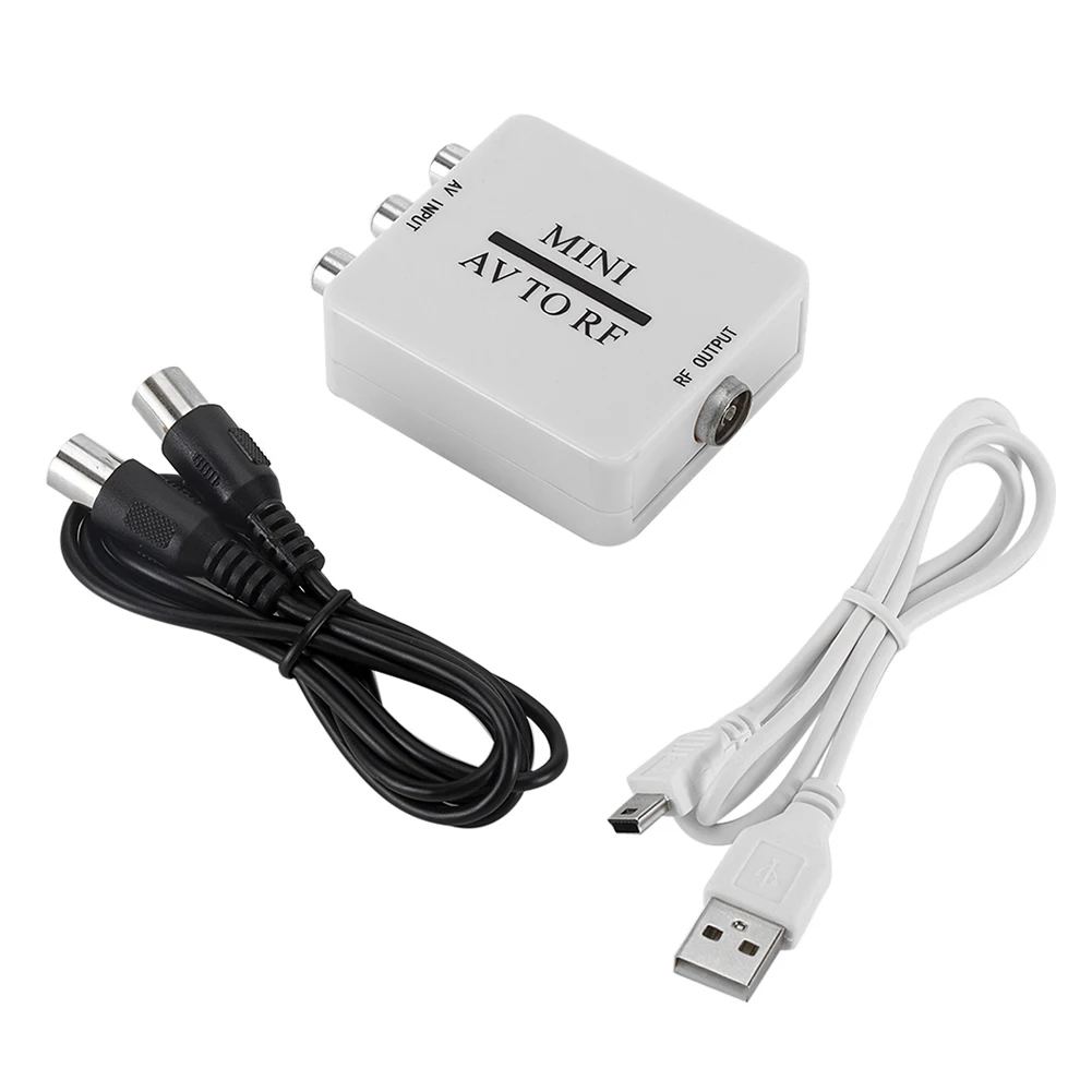 Портативный преобразователь видео AV в RF Mini HD прочный многофункциональный