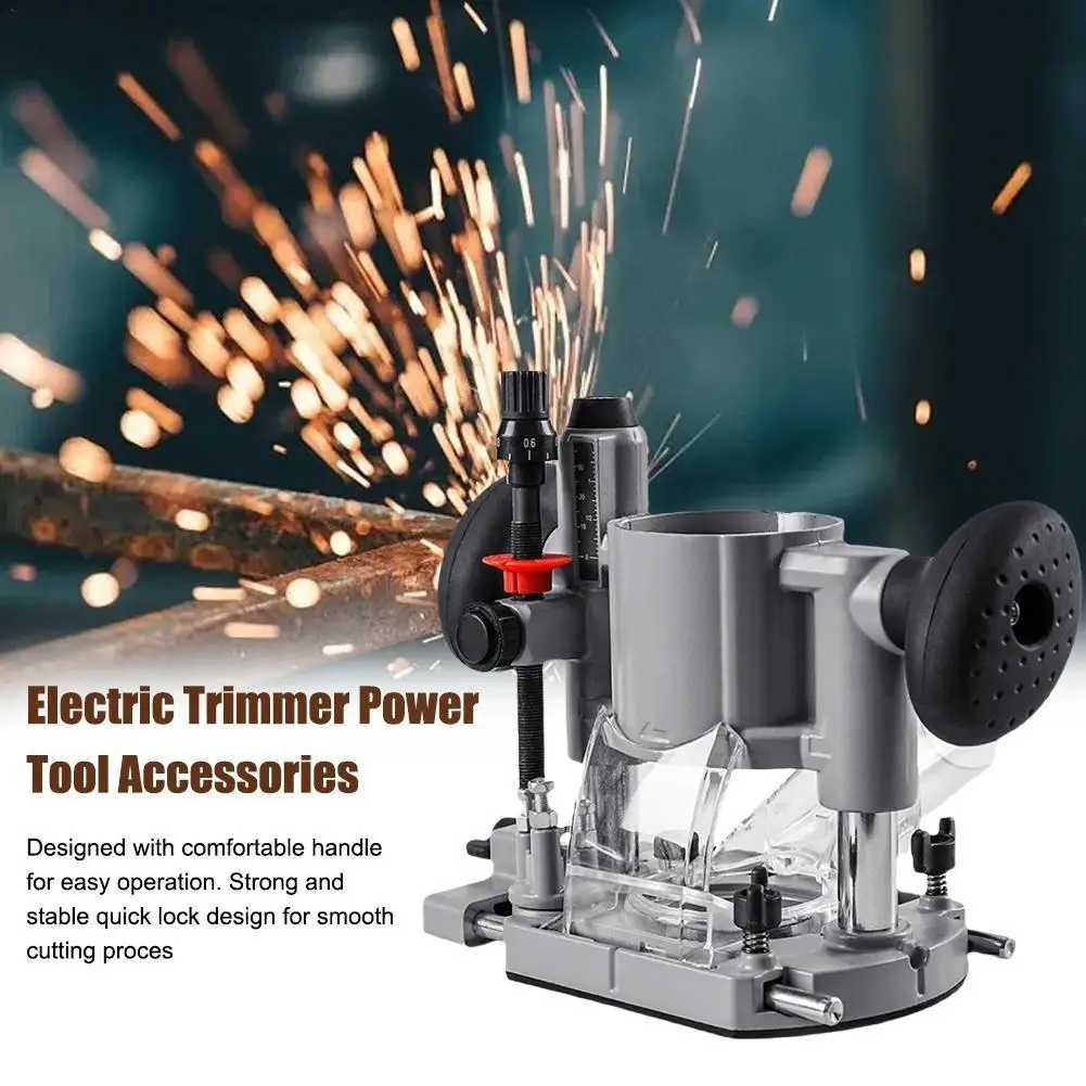 

Compact Plunge Router Base Milling Trimmer Machine Base For Hand Electric Trimming Machine Power Tool Accessories For 65mm R5e4