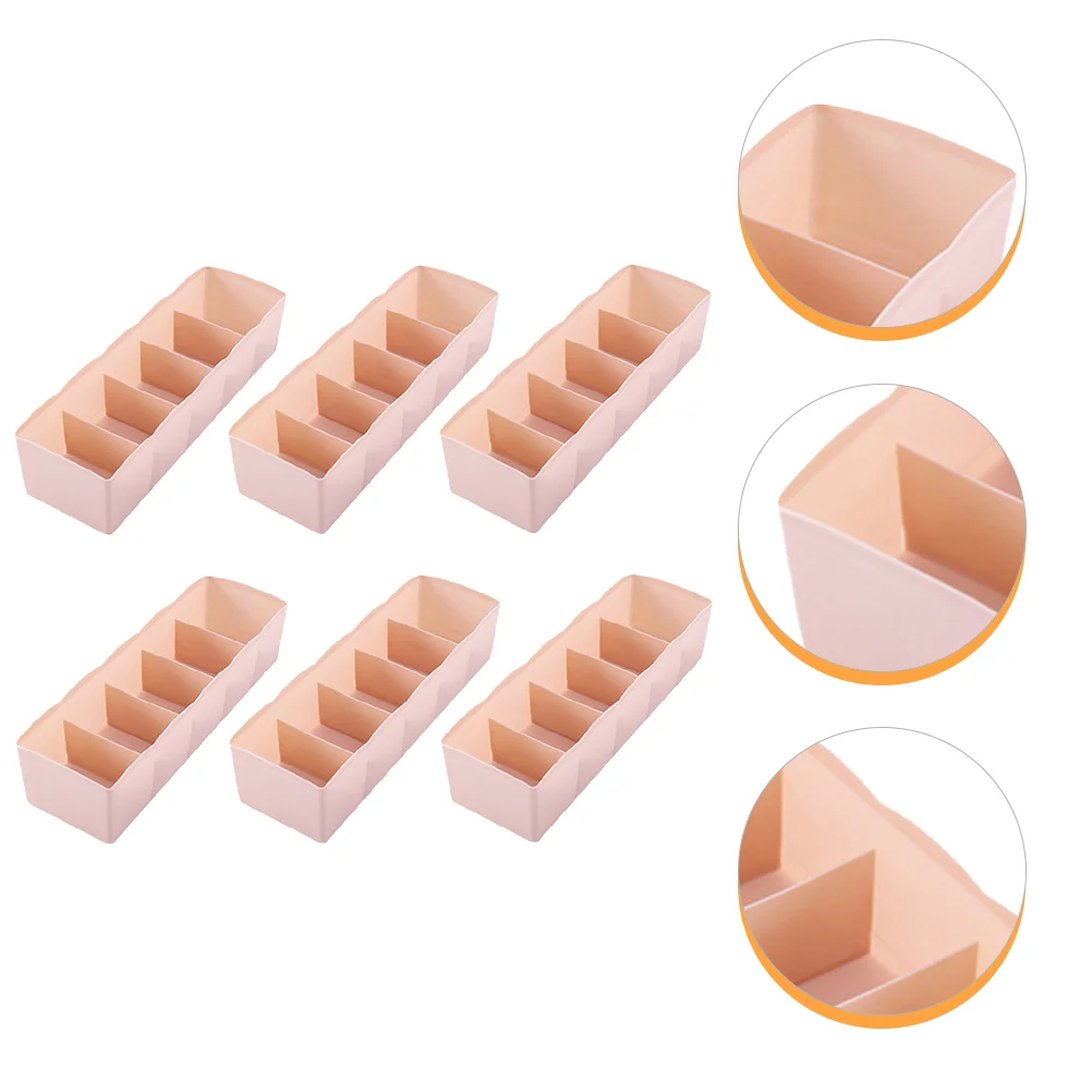 

6 шт., прочный пластиковый чехол для нижнего белья