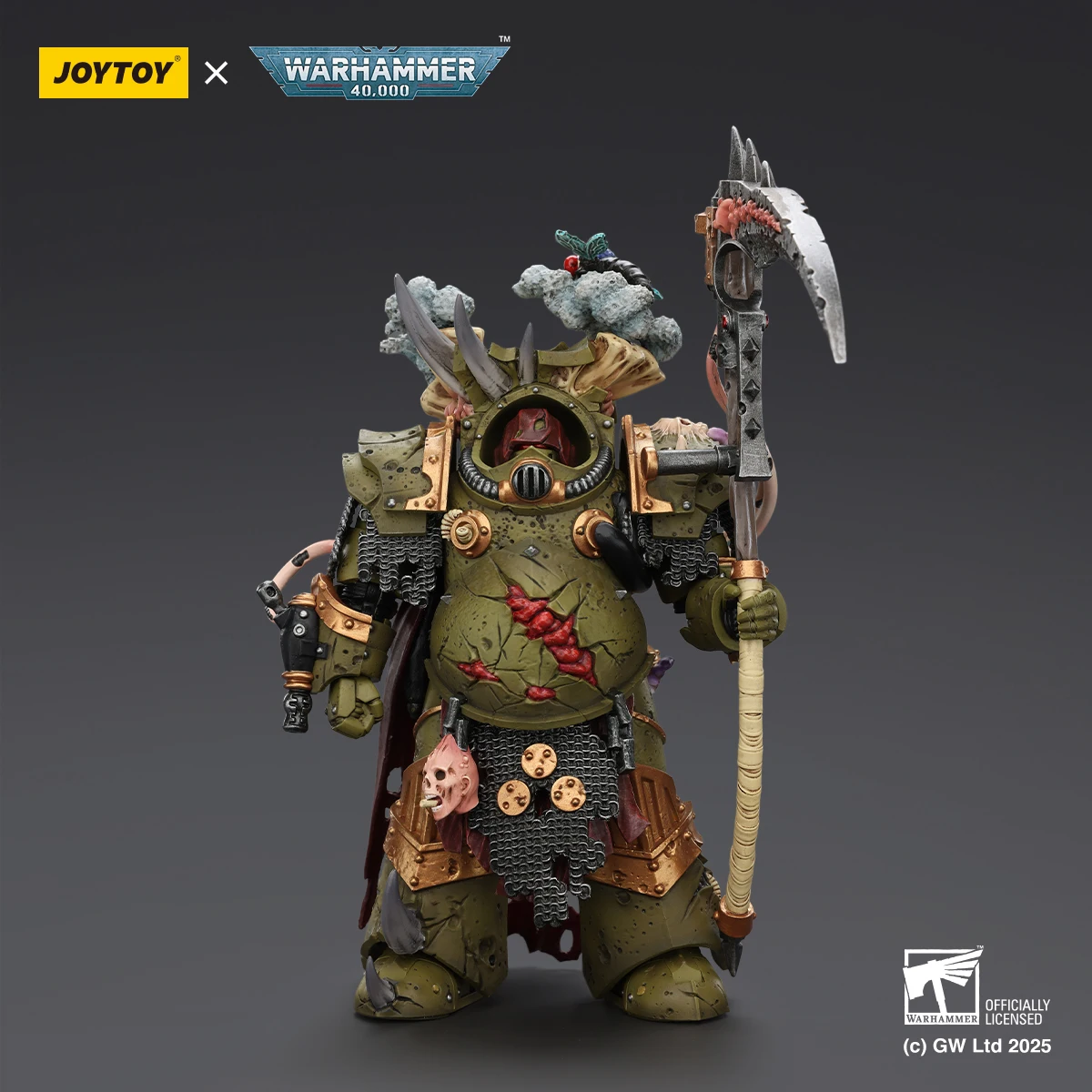 Фото Фигурка JOYTOY Warhammer 40K Death Guard Deathshroud Terminator в масштабе 1/18, модель для коллекционирования и демонстрации для фанатов №2