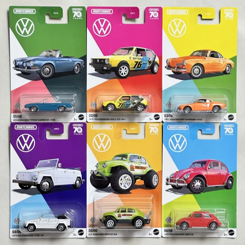 Фото Коллекционные модели автомобилей Matchbox: Volkswagen 70th Anniversary (Япония), GGF12, Karmann Ghia, Beetle, Golf GTI MK1, Civic Type R №2