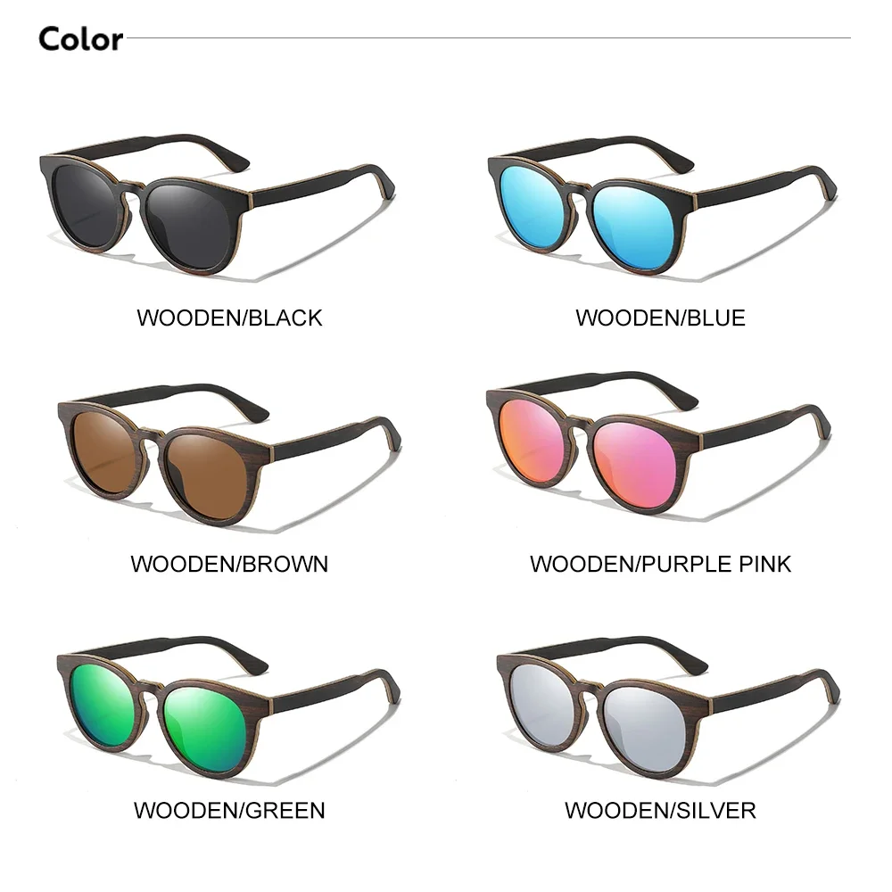 Солнцезащитные очки с бамбуковой древесиной для мужчин и женщин классические