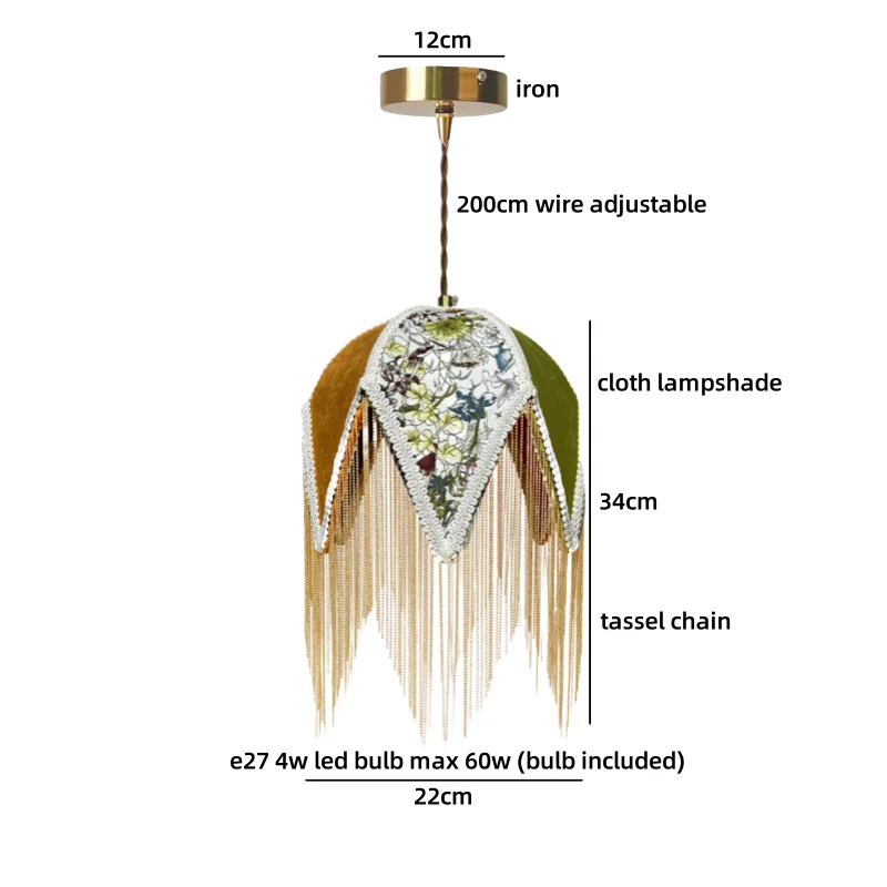 

Подвесной светильник IWHD Iustres De Plafond зеленый желтый
