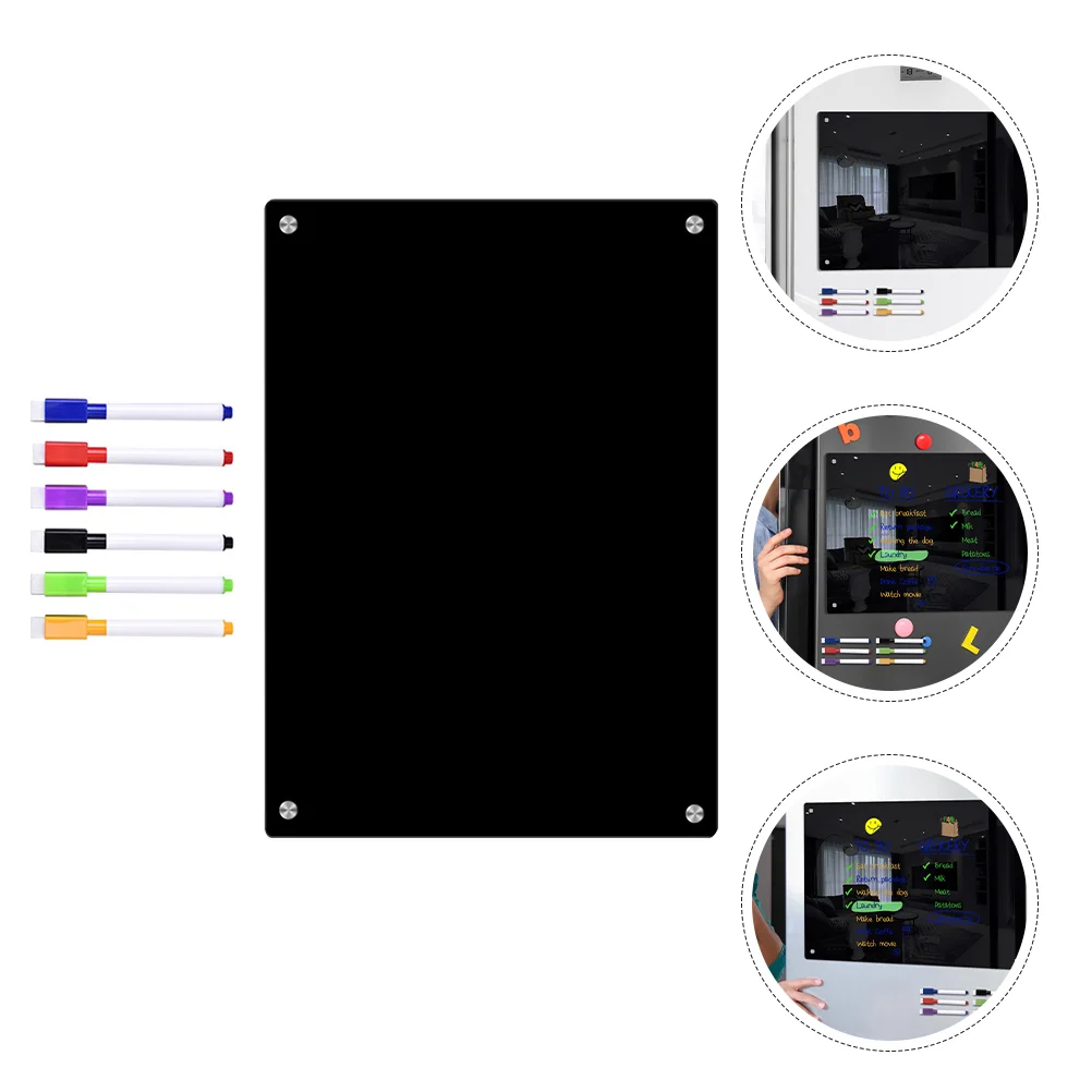 

1 Set of Dry Erase Board Freezer Dry Erase Board Refrigerator Magnetic Board Daily Planning Board