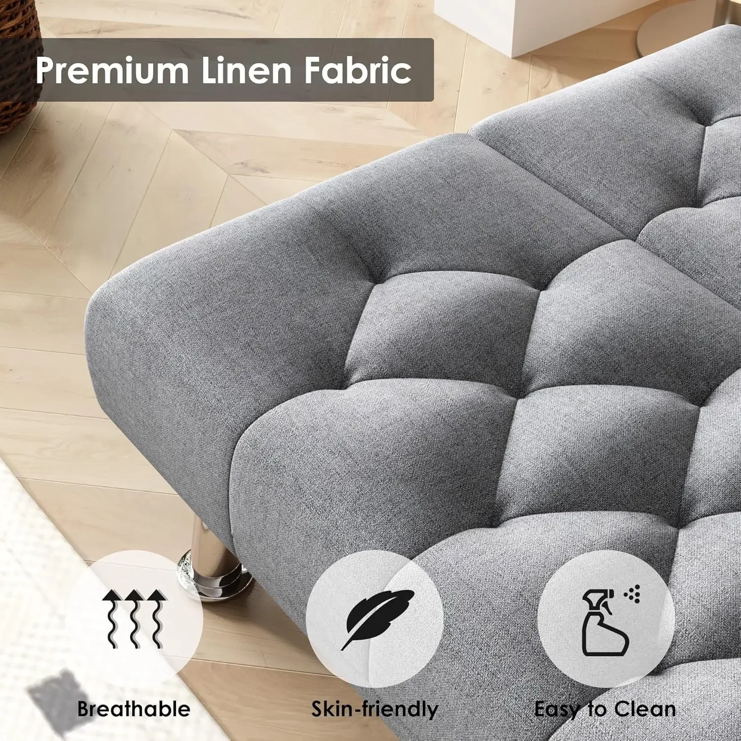 Диван-кровать Futon диван-трансформер с обивкой и съемными подлокотниками 2 кушетки