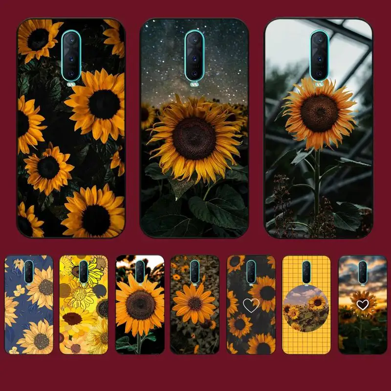 

Sunflower Phone Case for Vivo Y91C Y11 17 19 17 67 81 Oppo A9 2020 Realme c3