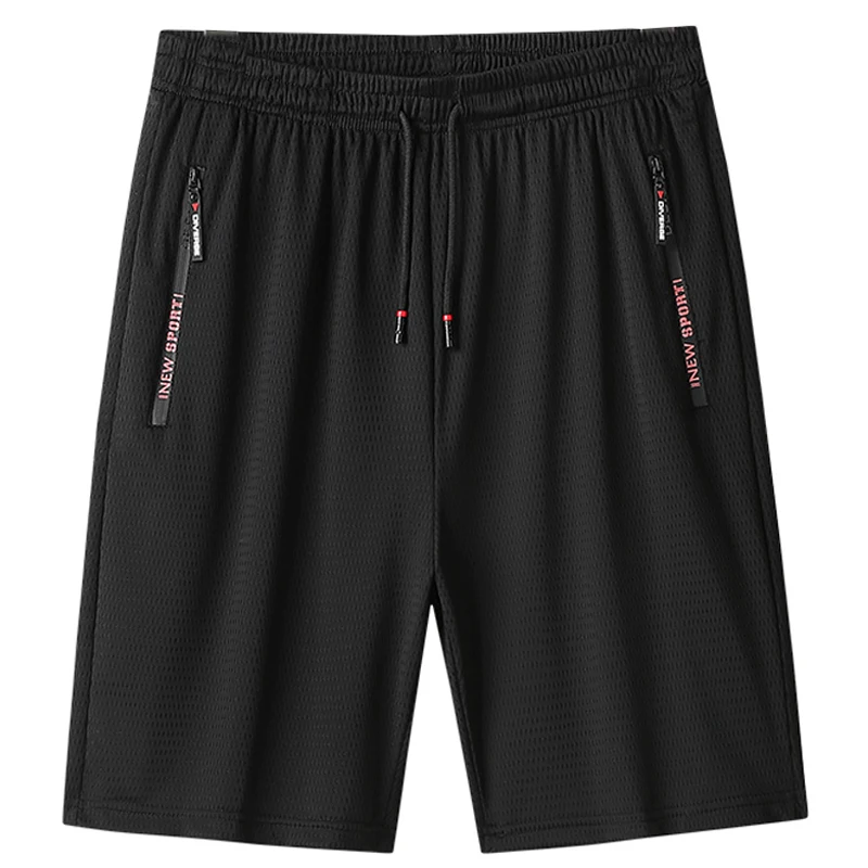 

2022 New Summer Breathable Men's Black Mesh Sweat Shorts Sportswear Quick Dry Casual Shorts Men Loose Short Breeches