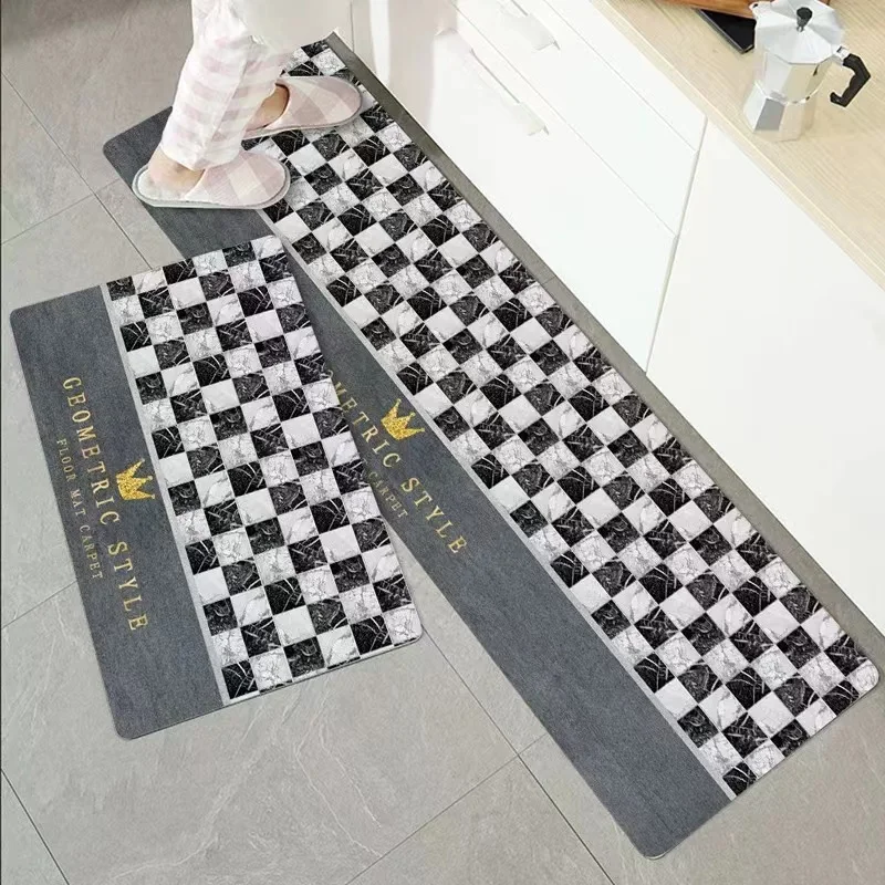 

Cartoon Kitchen Mat Long Style Waterproof Oilproof Entrance Door Bathroom Floor Mat Bedroom Living Room Prayer Pad Free Shipping