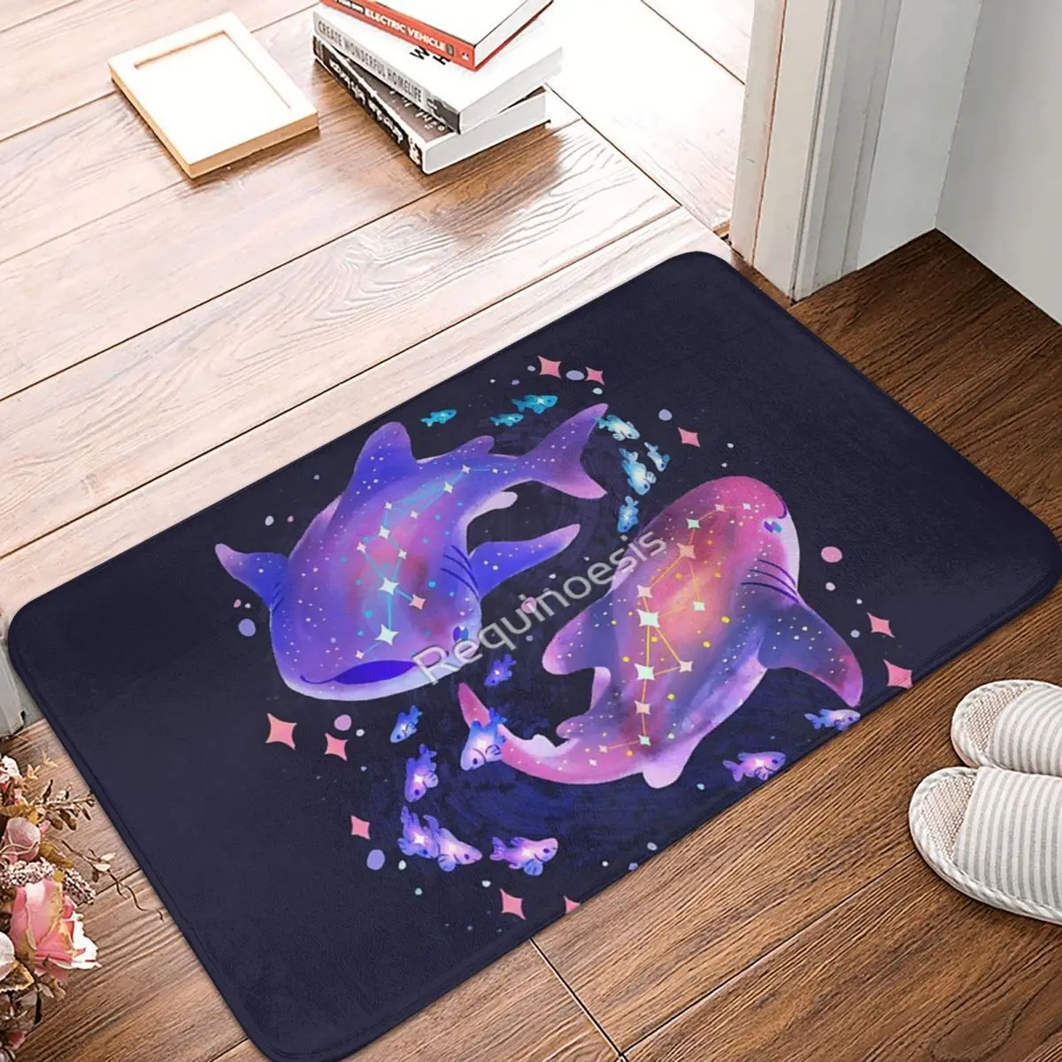 

Cosmic Whale Shark 60x40cm Carpet Polyester Floor Mats Mats Customizable Living Room Outdoor