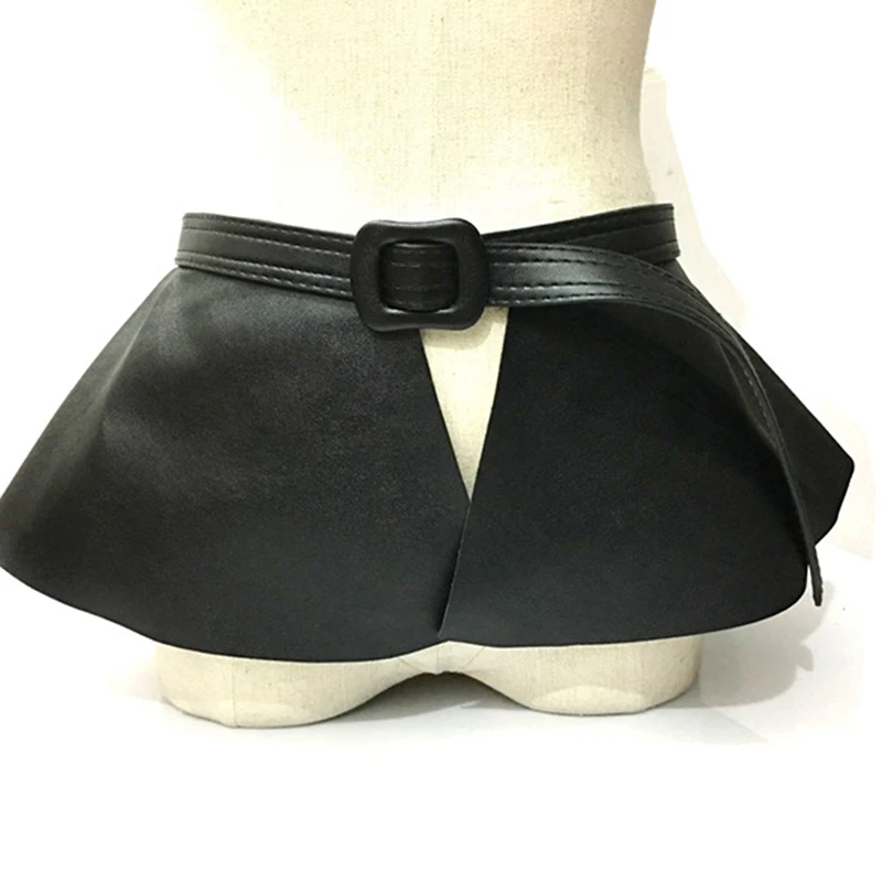 

2023 New Trending Woman Wide Gold Black Corset Belt Ladies Fashion Ruffle Skirt Waist Belts Cummerbunds Women Dress Waist Seal