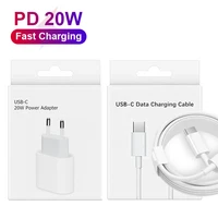 20w usb c pd charger cable for iphone 13 12 11 pro max x xr xs max 8 plus 12 13 mini se eu usb c fast charger cord power adapter