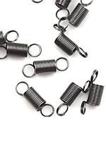 new 10pcs 15mm stainless steel small tension spring with hook for tensile diy toy