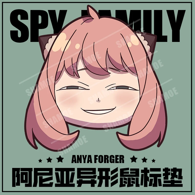 

Anime SPY×FAMILY Anya Forger Cosplay Cartoon Special-shaped Mouse Pad Computer Mice Pad Desktop Gaming Mat Playmat Otaku Gift