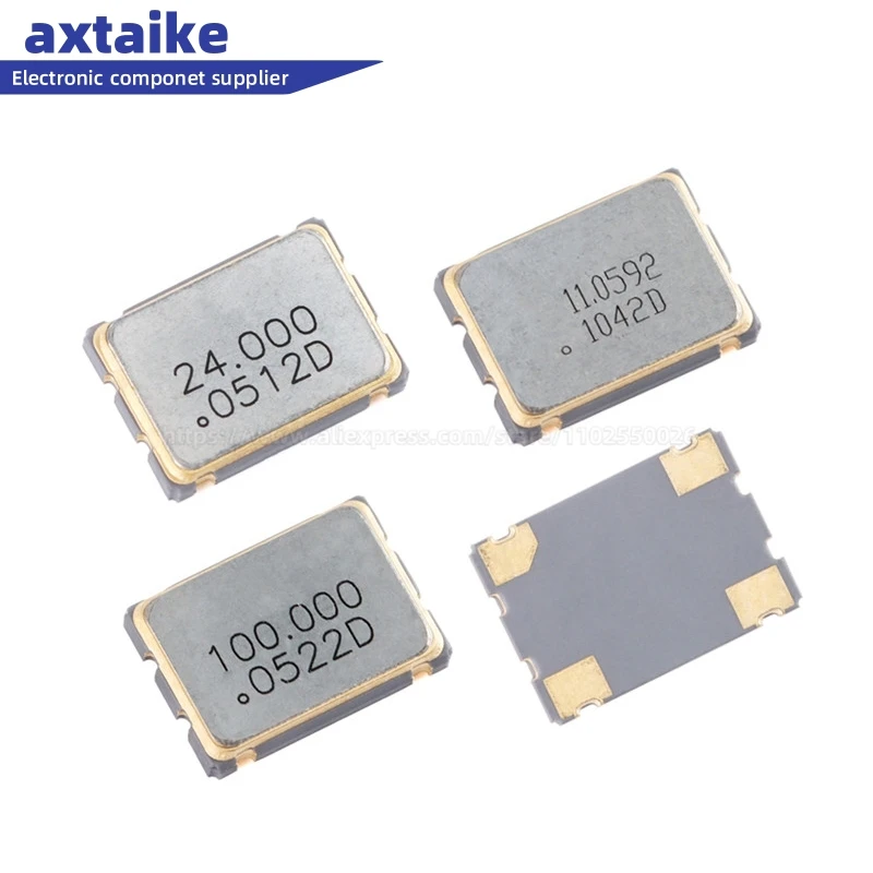 5 шт. 7050 5*7 мм 3,3 В 4 м 6 м 8 м 10 м 11,0592 м 12 м 16 м 20 м 24 м 25 м 30 м 40 м 48 м 50 м 100 м 125M 22,1184 M MHZ SMD генератор OSC 4 Pin