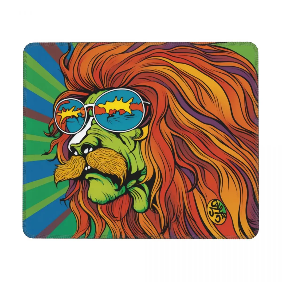 

Lion Horizontal Print Mouse Pad Comic Character Rubber Desk Mousepad Anti-Slip Simple Original Mouse Pads