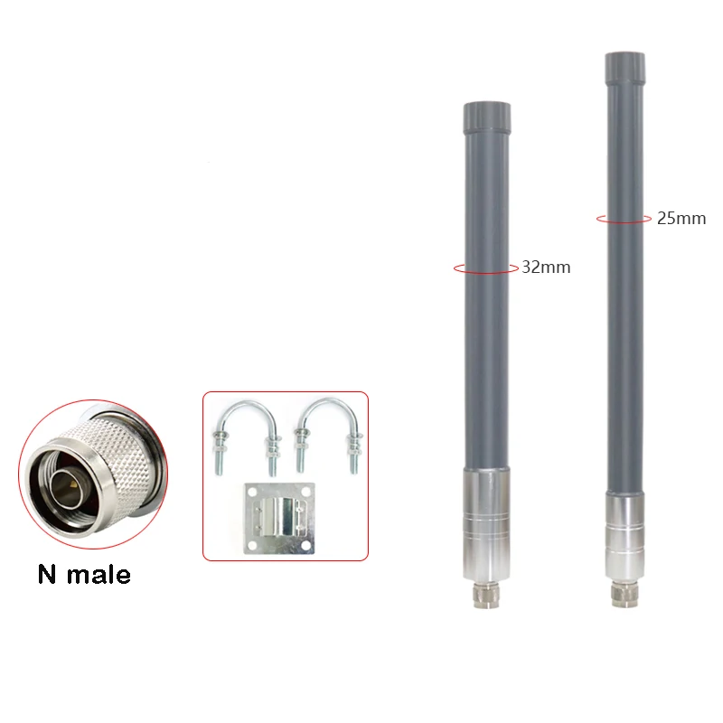 

433M fiberglass antenna omnidirectional FRP external waterproof windproof 433MHz LoRa gateway wireless module base station